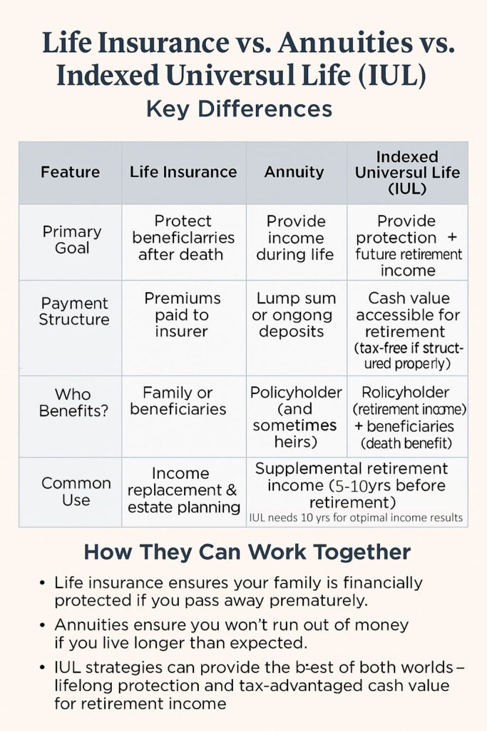 Life Insurance + Annuity+ IUL